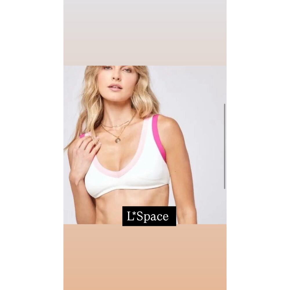 L*Space Lala Ribbed Bikini Top NWT